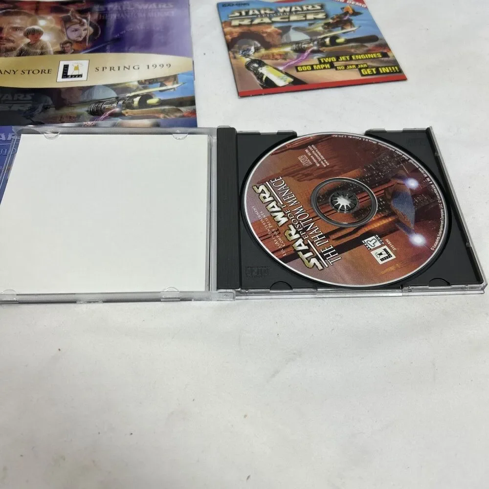 🔥LOT‎ OF 2 - STAR WARS PC GAMES - EPISODE 1 & THE FALLEN VGC